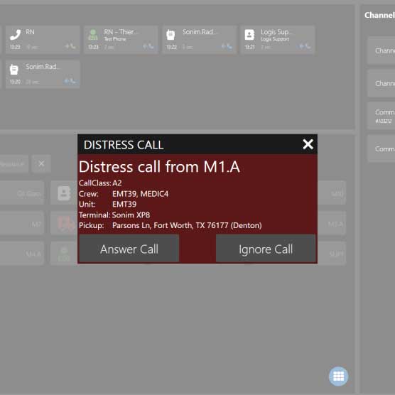 Screenshot of Logis Solutions Voice interface